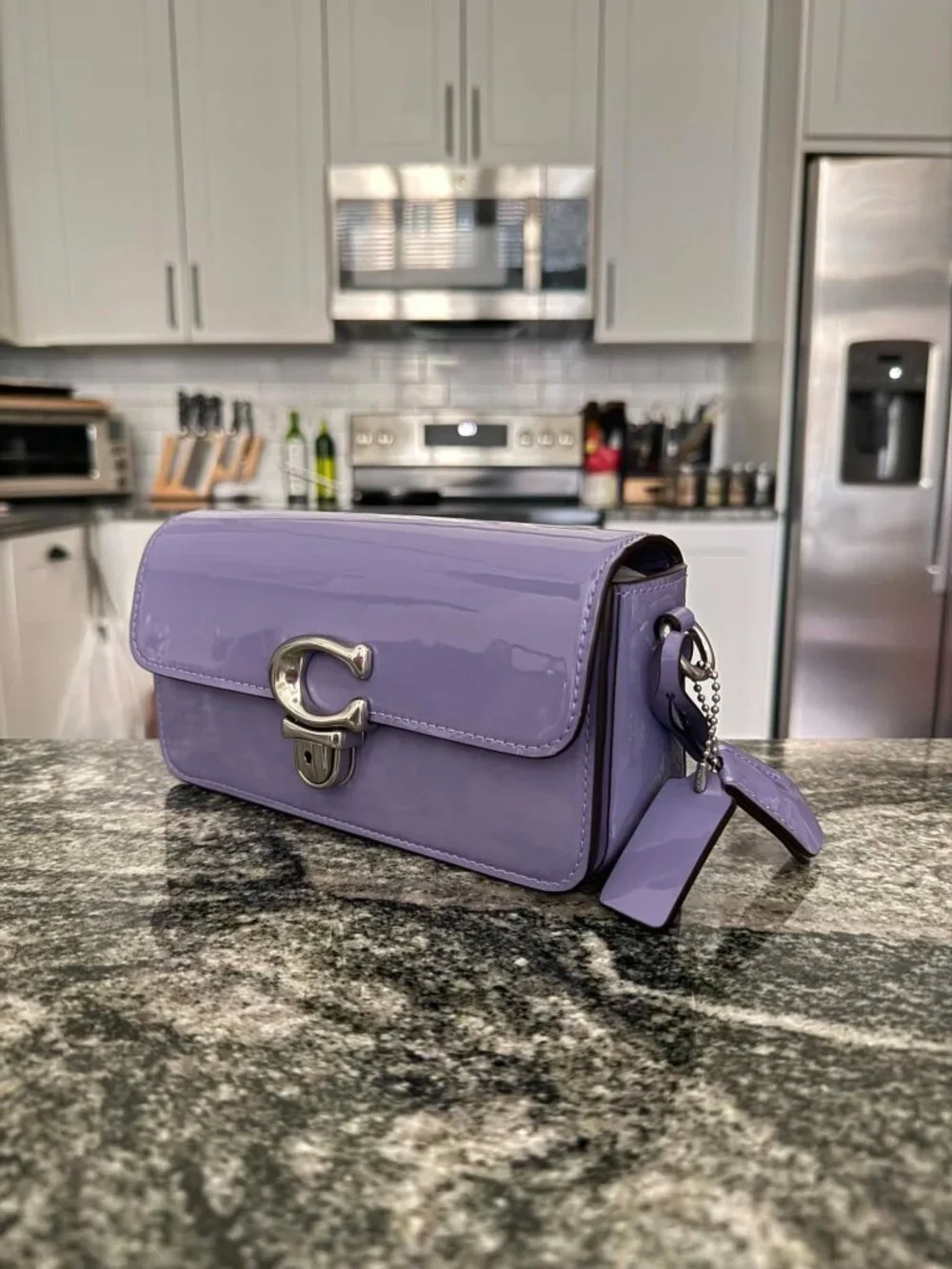 Coach Studio Baguette - Silver/Light Violet